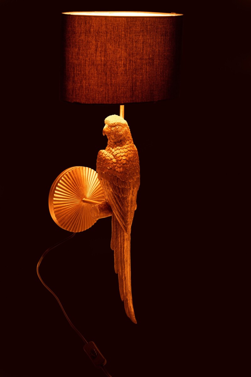Aplique clásico de loro dorado con negro Jolipa Bird Poly - Imagen 5