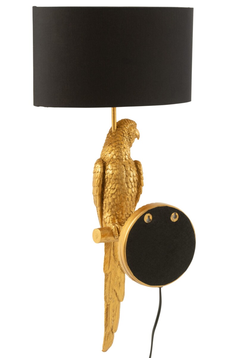 Aplique clásico de loro dorado con negro Jolipa Bird Poly - Imagen 6