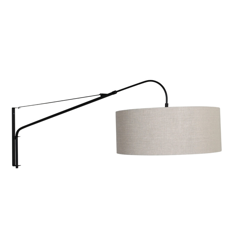 Aplique con pantalla beige Steinhauer Gramineus negro - Imagen 10