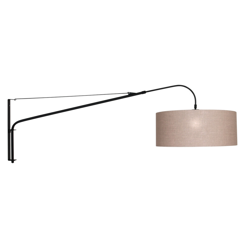 Aplique con pantalla beige Steinhauer Gramineus negro - Imagen 2