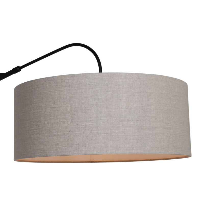 Aplique con pantalla beige Steinhauer Gramineus negro - Imagen 3