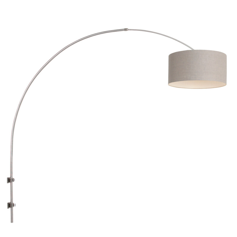 Aplique de diseño  Steinhauer Sparkled light crema y acero - Imagen 2