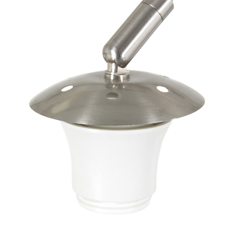 Aplique de diseño  Steinhauer Sparkled light crema y acero - Imagen 3