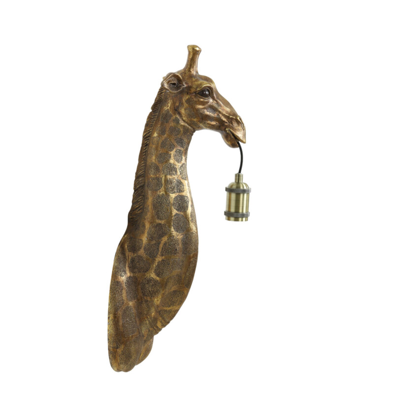 Aplique de pared de jirafa dorada Light and Living Giraffe - Imagen 2