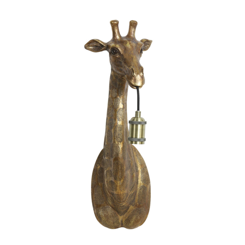 Aplique de pared de jirafa dorada Light and Living Giraffe - Imagen 3