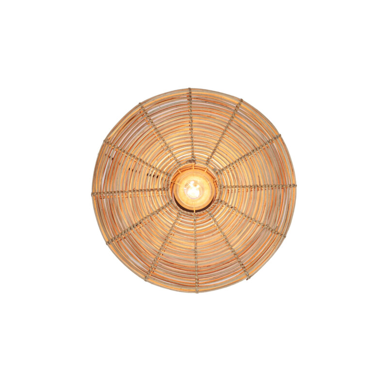 Aplique de pared de mimbre en marrón Light and Living Mataka - Imagen 4