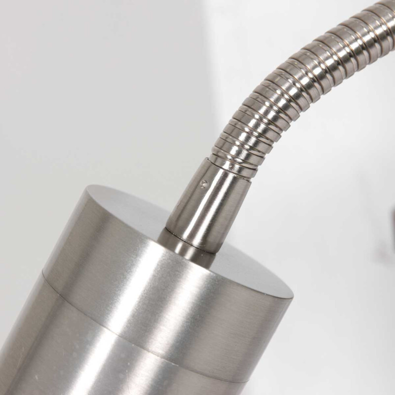 Aplique de pared gris con soporte y cargador para móvil Mexlite Upround acero - Imagen 11