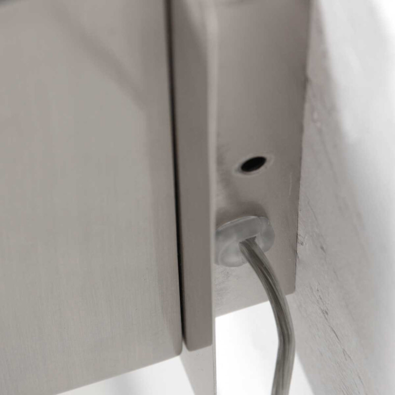 Aplique de pared gris con soporte y cargador para móvil Mexlite Upround acero - Imagen 16
