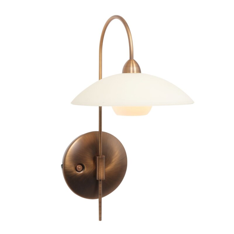 Aplique de pared clásica de metal y vidrio bronce Steinhauer Sovereign classic - Imagen 15