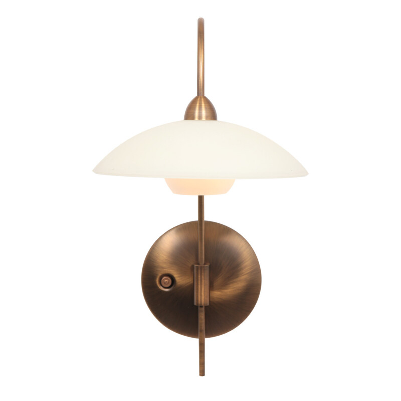 Aplique de pared clásica de metal y vidrio bronce Steinhauer Sovereign classic - Imagen 2