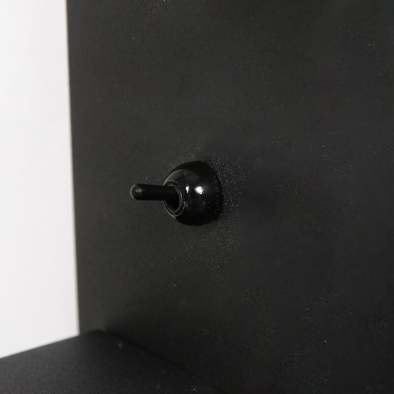 Lámpara de pared cuadrada moderna y flexible negra Mexlite Upround - Imagen 11