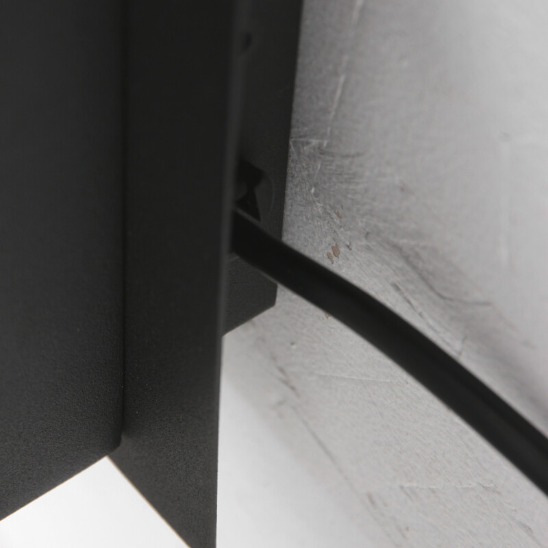 Lámpara de pared cuadrada moderna y flexible negra Mexlite Upround - Imagen 16