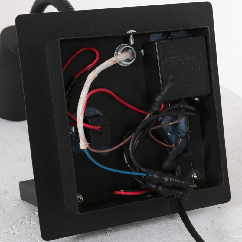 Lámpara de pared cuadrada moderna y flexible negra Mexlite Upround - Imagen 19