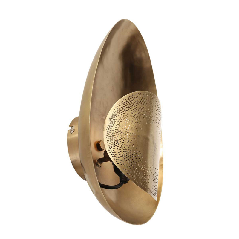 Aplique de pared retro dorado en forma de huevo Anne Light & Home Brass bronce - Imagen 8
