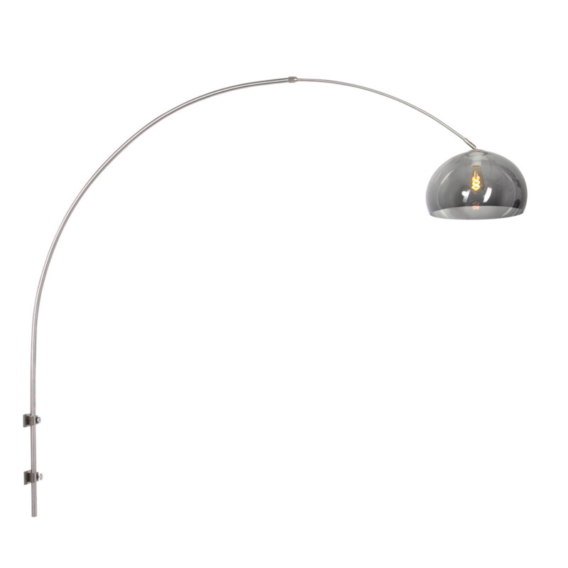 Aplique de vidrio ahumado Steinhauer Sparkled Light - Imagen 2
