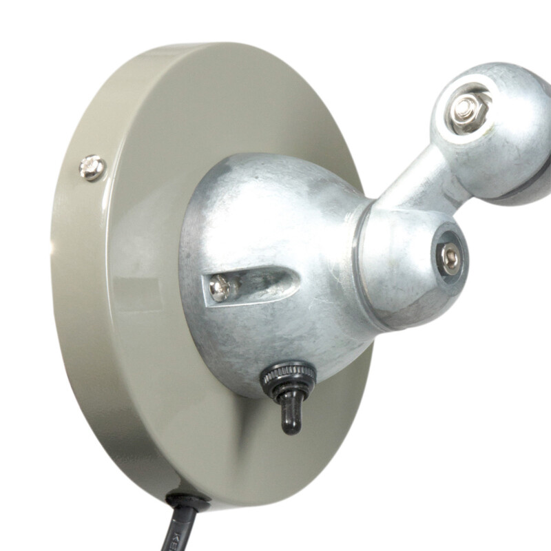 Lámpara de pared industrial redonda verde ajustable Mexlite Davin - Imagen 6