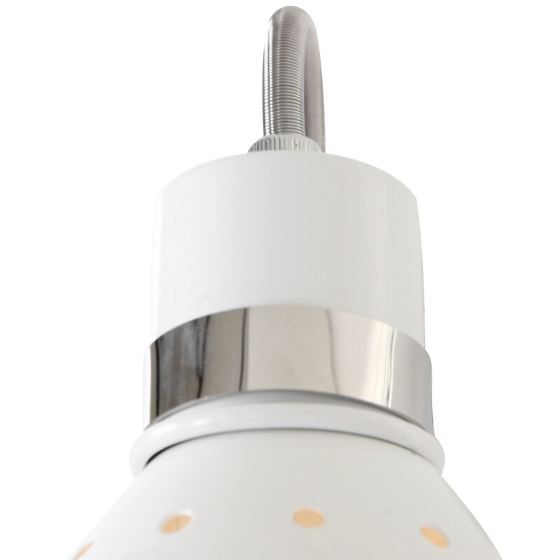 Lámpara colgante industrial de metal blanco con brazo articulado Steinhauer Spring - Imagen 7