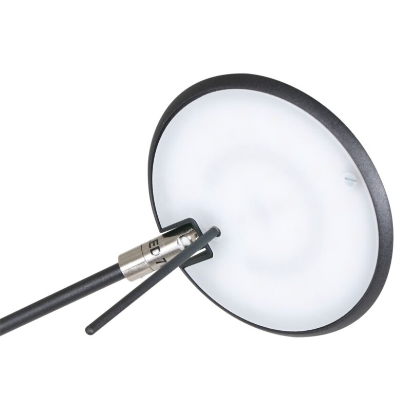Aplique de pared moderna de metal y plástico negro Steinhauer Zodiac LED - Imagen 13