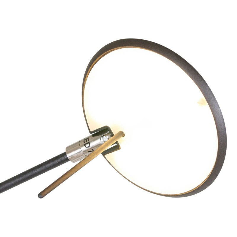 Aplique de pared moderna de metal y plástico negro Steinhauer Zodiac LED - Imagen 14