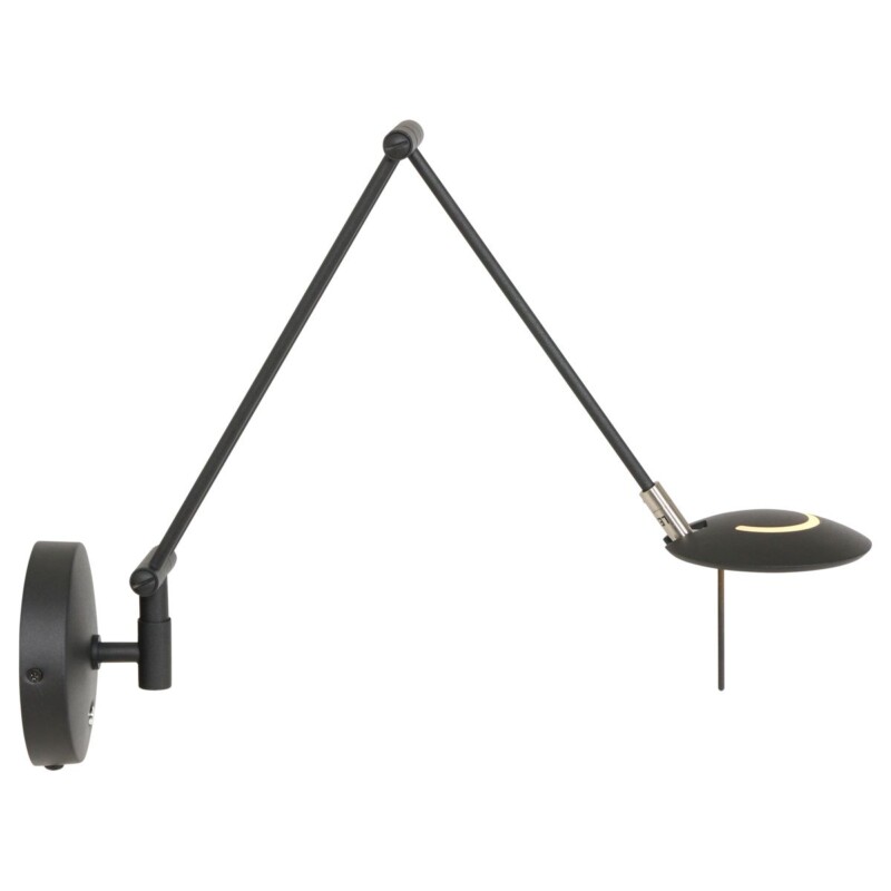 Aplique de pared moderna de metal y plástico negro Steinhauer Zodiac LED - Imagen 15