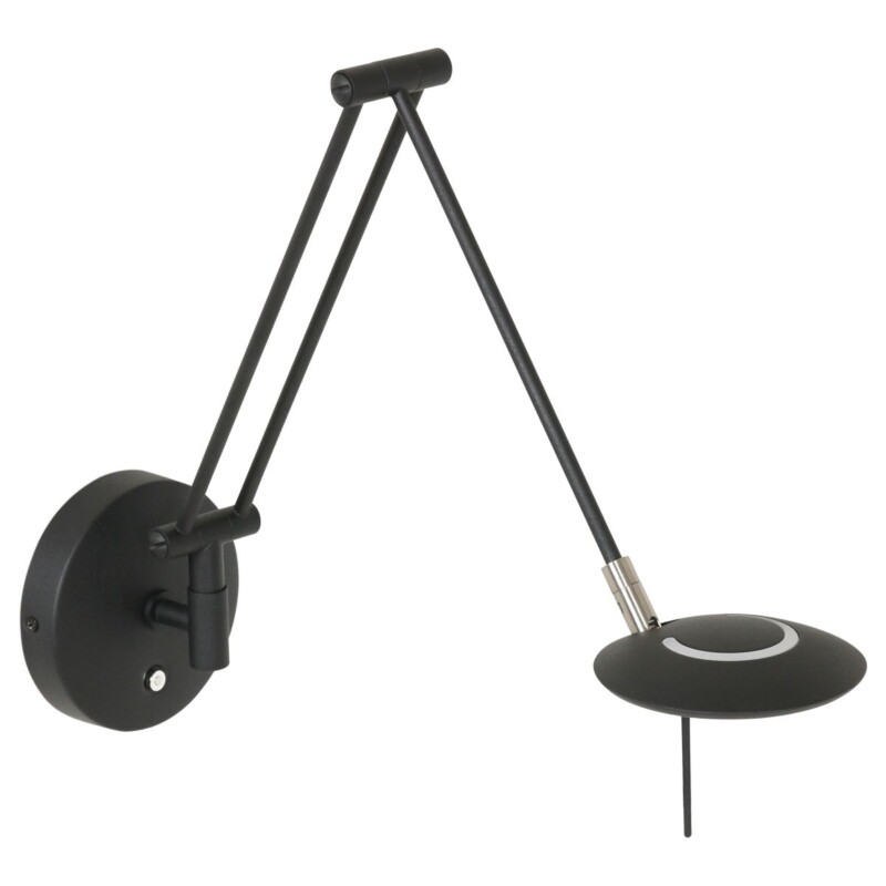 Aplique de pared moderna de metal y plástico negro Steinhauer Zodiac LED - Imagen 16