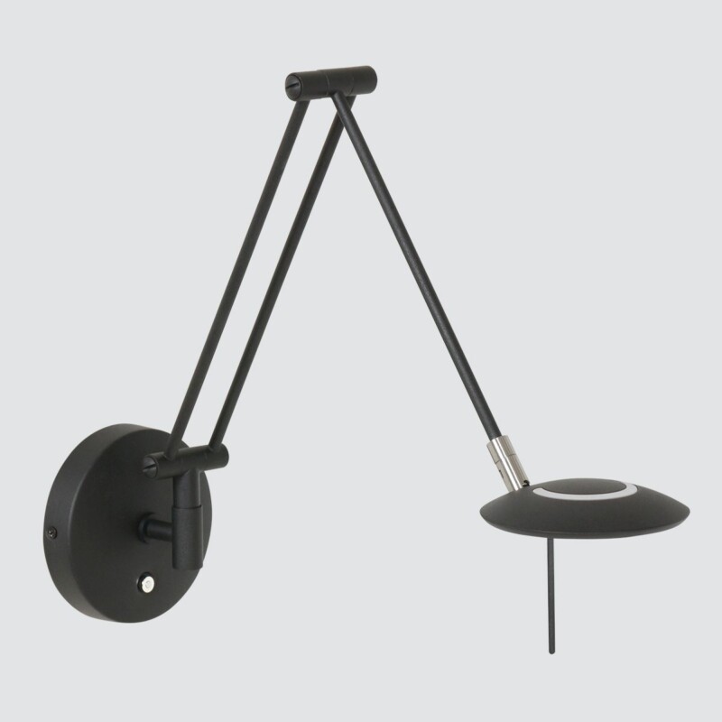 Aplique de pared moderna de metal y plástico negro Steinhauer Zodiac LED - Imagen 18