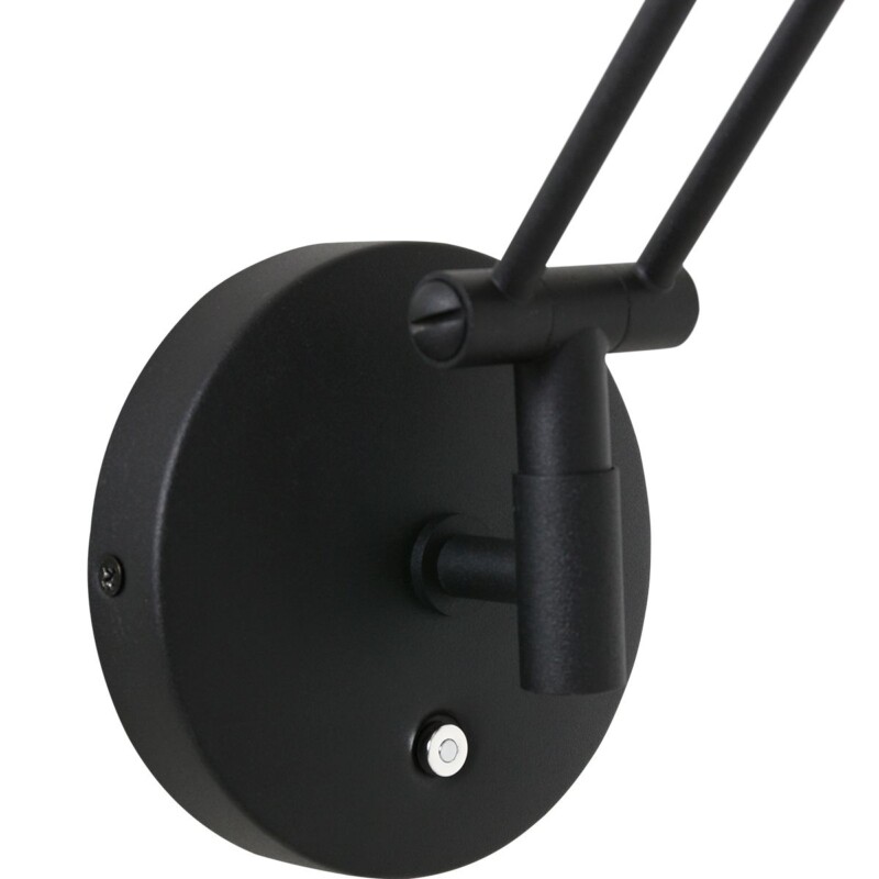 Aplique de pared moderna de metal y plástico negro Steinhauer Zodiac LED - Imagen 3