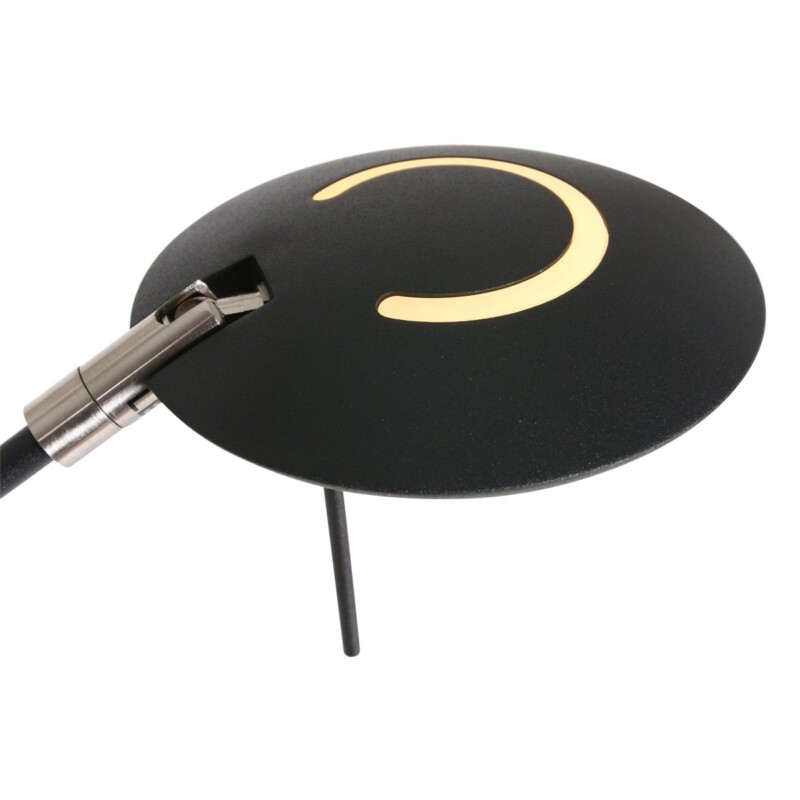 Aplique de pared moderna de metal y plástico negro Steinhauer Zodiac LED - Imagen 5