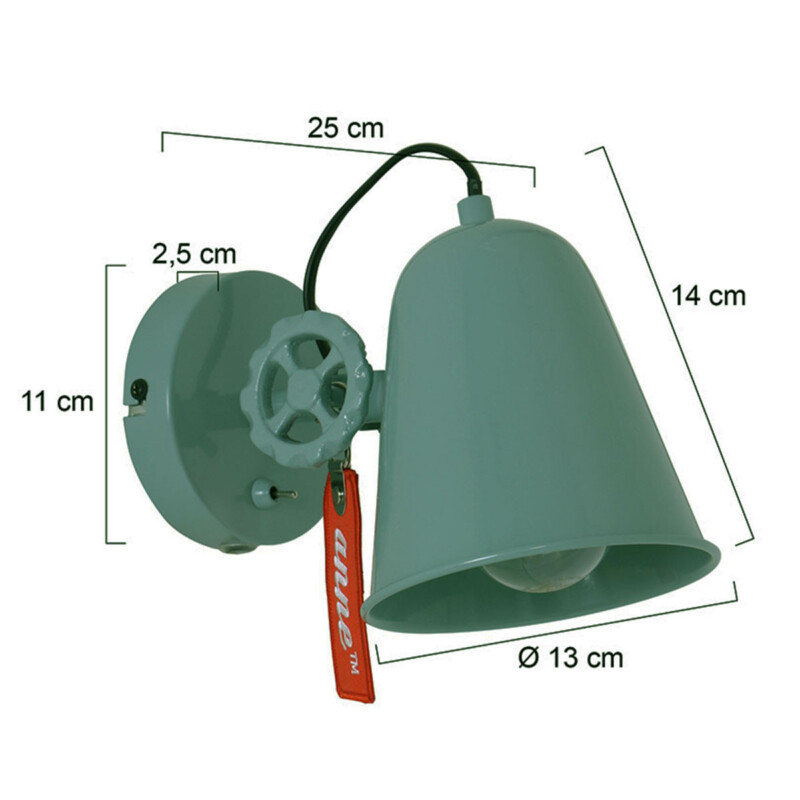 Aplique moderno Anne Lighting Dolphin - Imagen 7