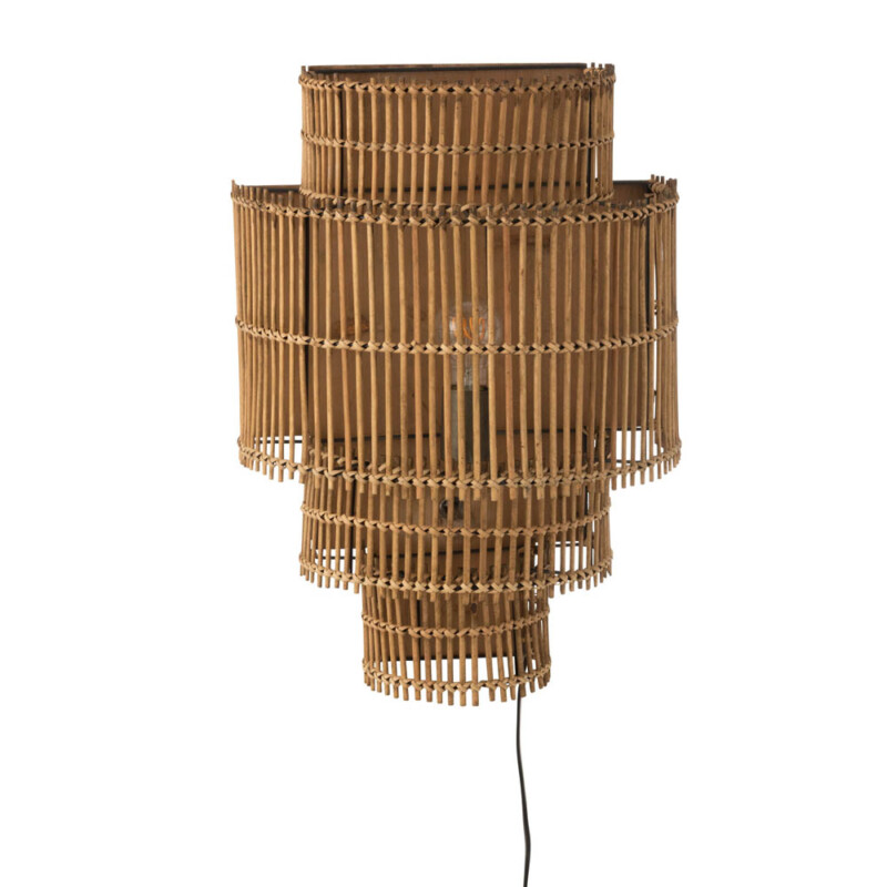 Aplique natural de madera beige Jolipa Tess - Imagen 2