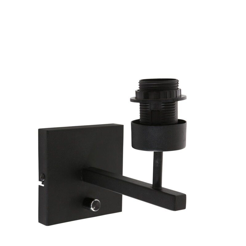 Aplique negro con pantalla ocre Steinhauer Stang - Imagen 4