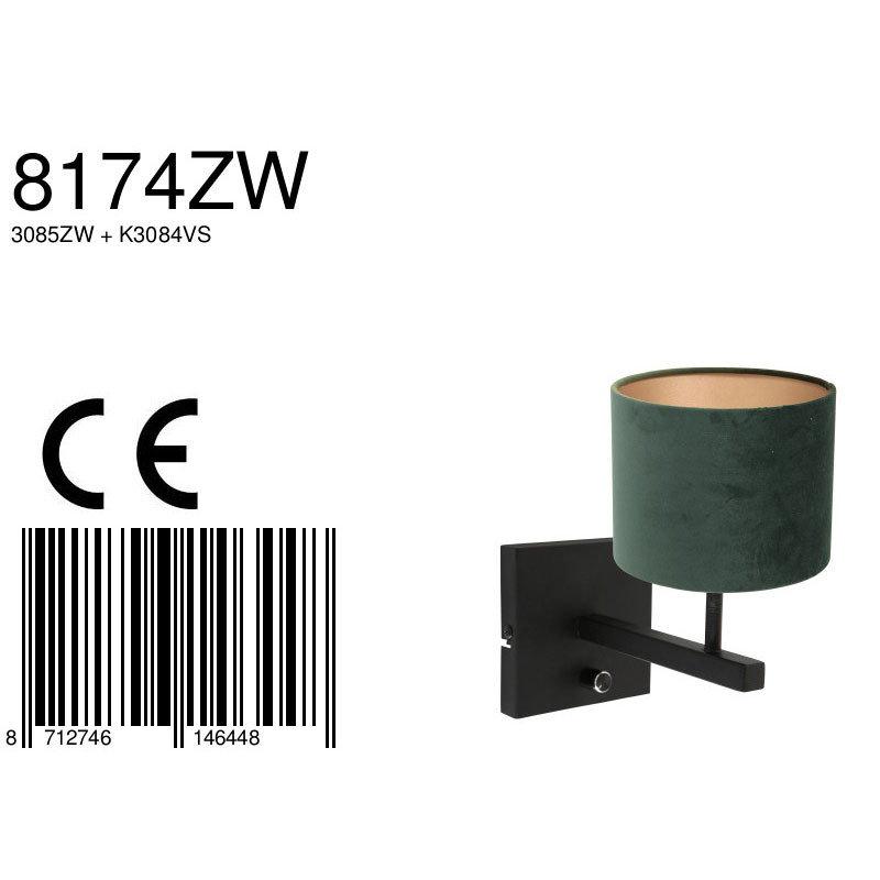 aplique-negro-con-pantalla-verde-steinhauer-stang-8174zw-7