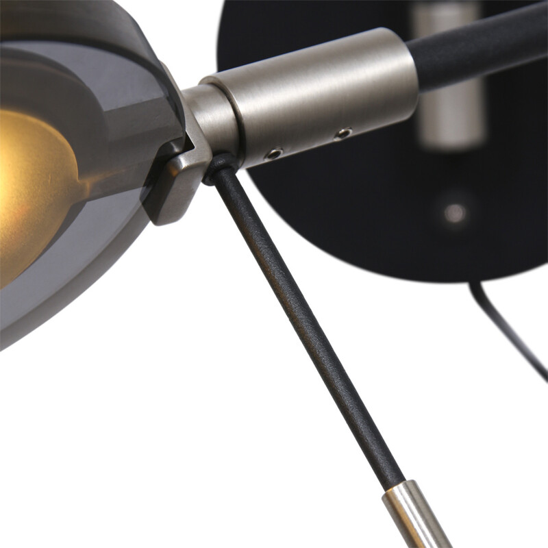 Aplique negro LED Steinhauer Turound - Imagen 5