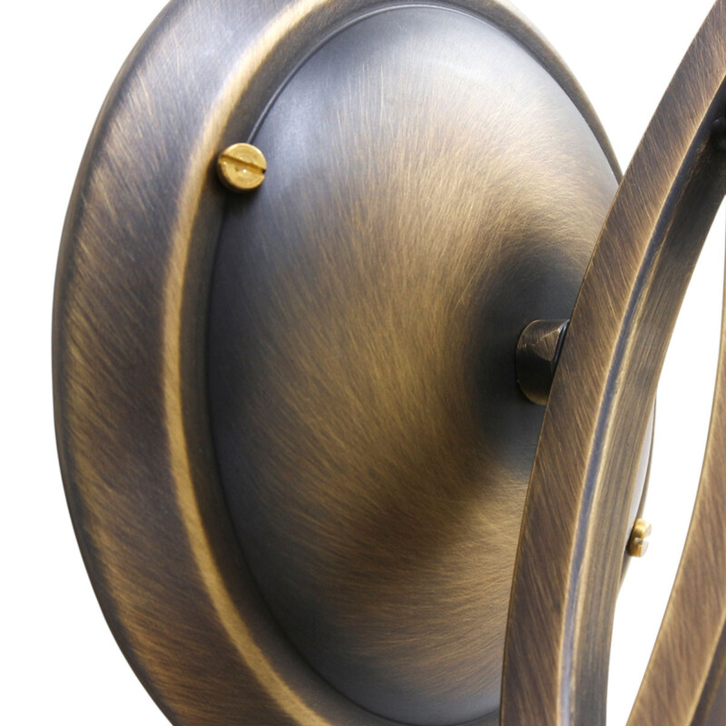 Aplique de pared de bronce con pantalla de vidrio marmolado Steinhauer Capri - Imagen 4