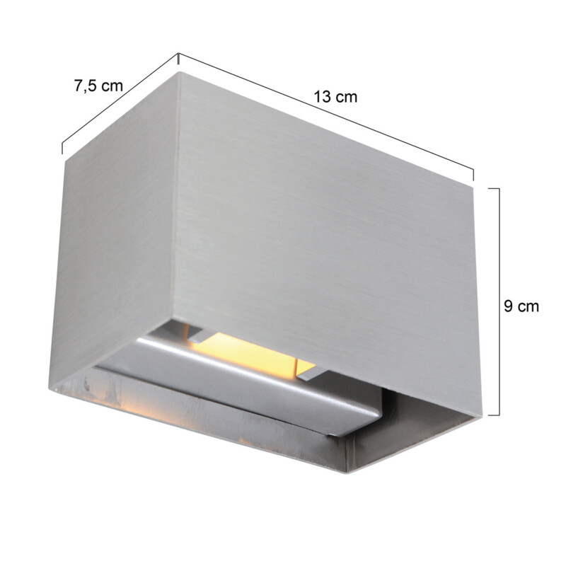 Aplique rectangular en acero Steinhauer Muro - Imagen 6