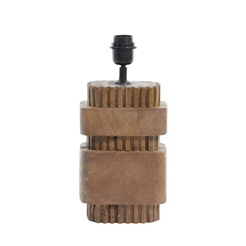 Base de lámpara de madera con relieves Light and Living Sakura - Imagen 2