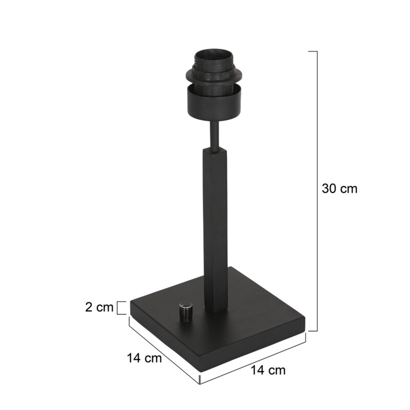 Base de lámpara negra Steinhauer Stang - Imagen 6