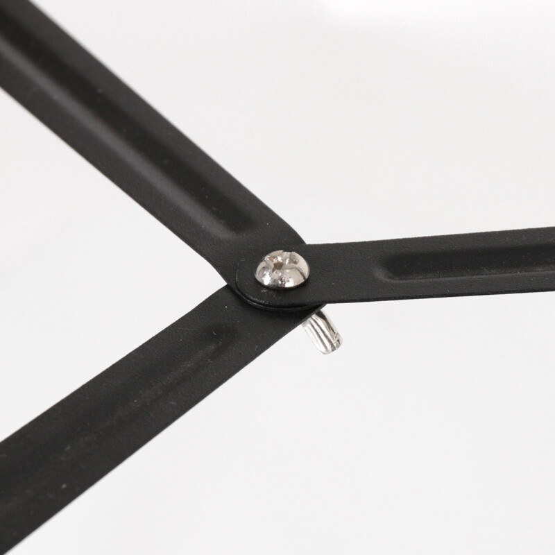 Lámpara de pie trípode de madera natural / metal negro Mexlite Triek - Imagen 12