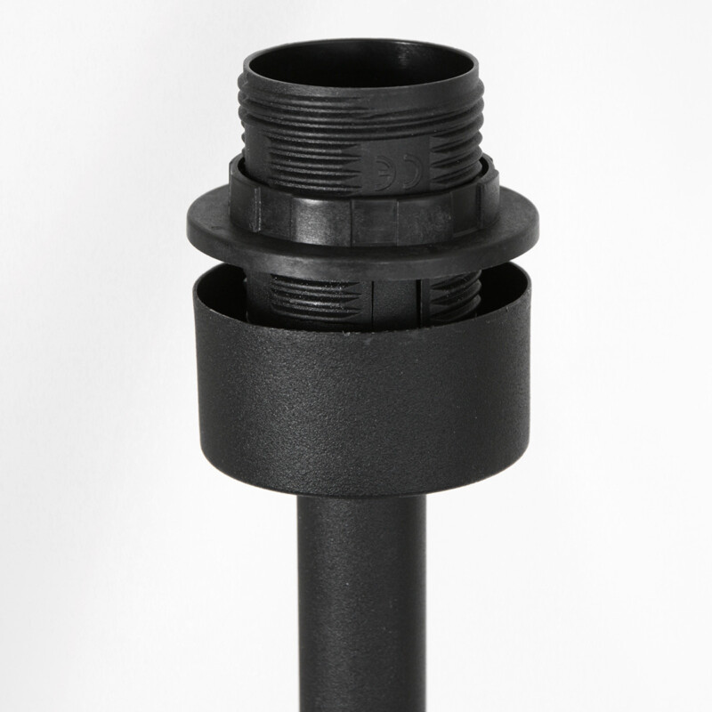 Lámpara de pie trípode de madera natural / metal negro Mexlite Triek - Imagen 4