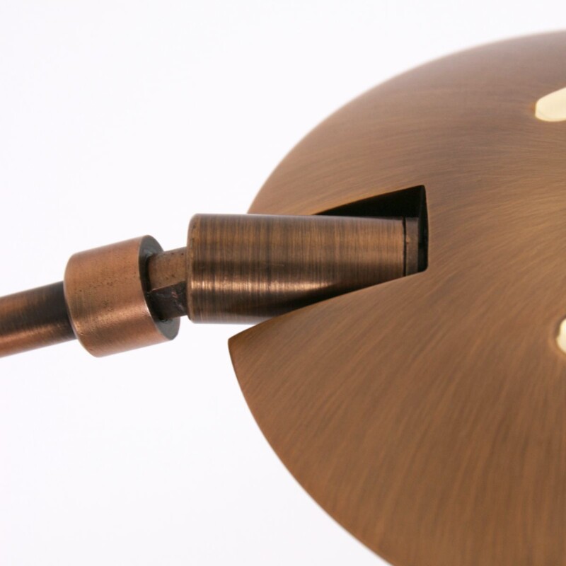 Lámpara de pie clásica de plástico y metal bronce Steinhauer Zenith LED - Imagen 13
