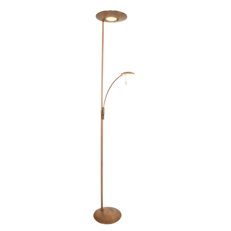 Lámpara de pie clásica de plástico y metal bronce Steinhauer Zenith LED - Imagen 2