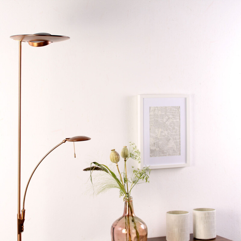 Lámpara de pie clásica de plástico y metal bronce Steinhauer Zenith LED - Imagen 4