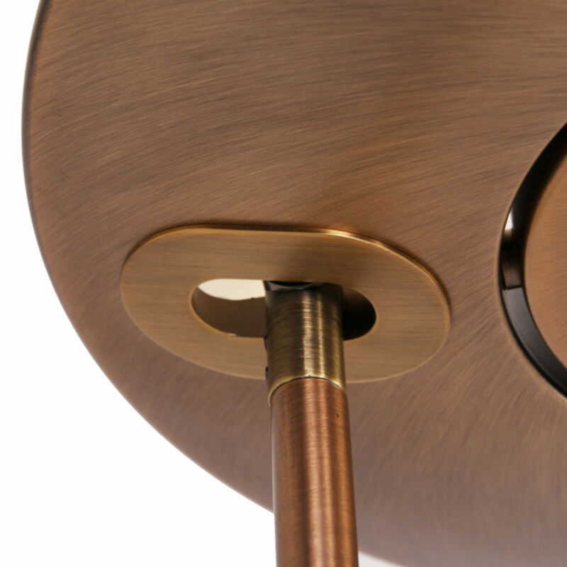 Lámpara de pie clásica de plástico y metal bronce Steinhauer Zenith LED - Imagen 5