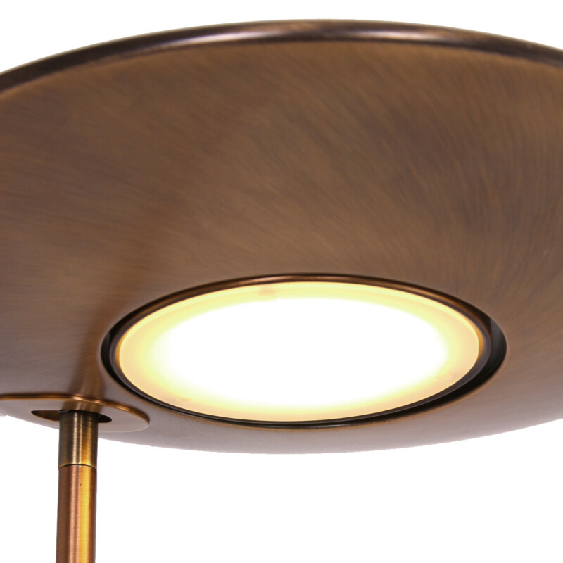 Lámpara de pie clásica de plástico y metal bronce Steinhauer Zenith LED - Imagen 6