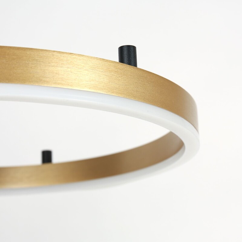 Elegante Lámpara de Techo Mate Negra con Detalle Dorado Steinhauer Mykty dorado - Imagen 6