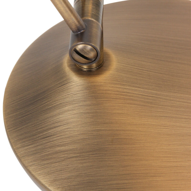 Lámpara de mesa clásica de metal y plástico marrón Steinhauer Zodiac LED - Imagen 4