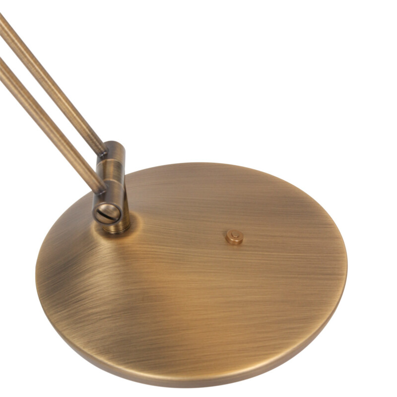 Lámpara de mesa clásica de metal y plástico marrón Steinhauer Zodiac LED - Imagen 5