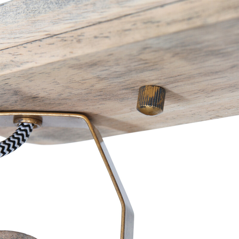 Foco de dos luces bronce Mexlite Gearwood - Imagen 5