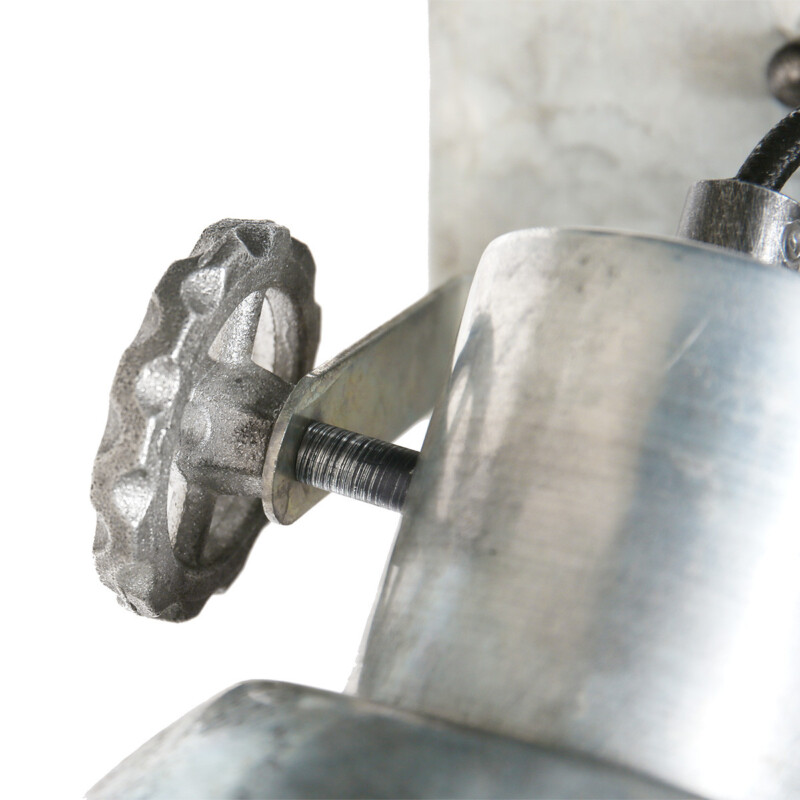 Foco de techo industrial plateado individual Mexlite Gearmetal níquel - Imagen 4