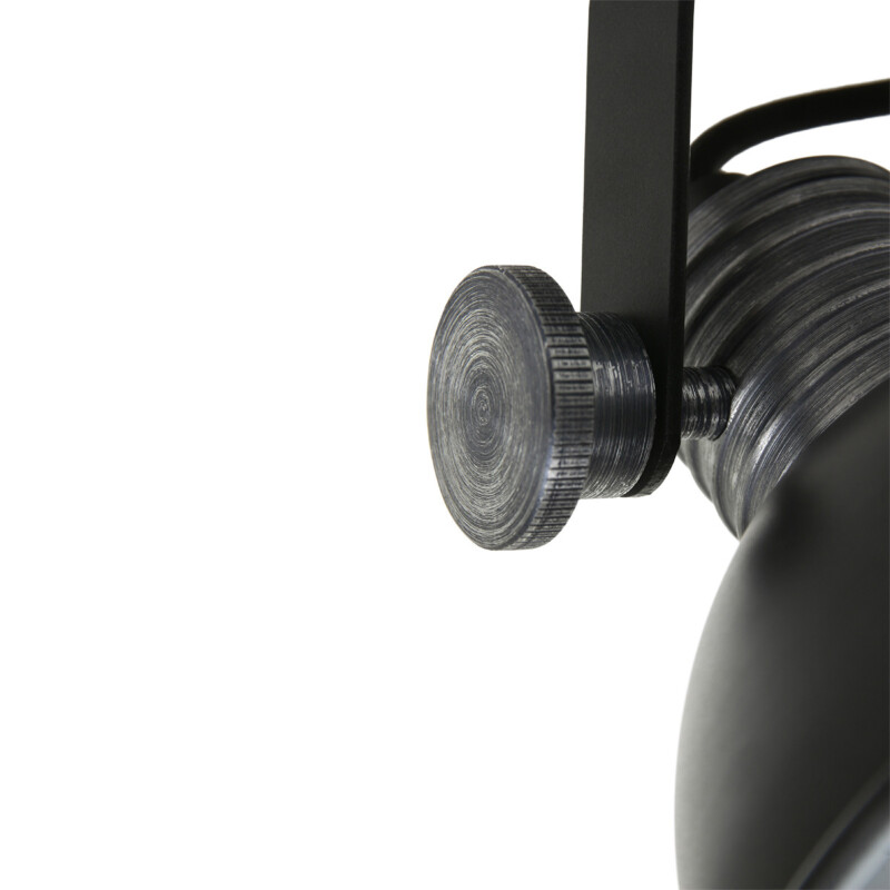 Foco de metal negro industrial Steinhauer Brooklyn - Imagen 4